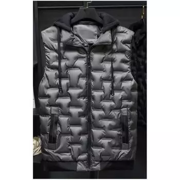 Мужской осенне-зимний теплый свободный топ больших размеров 8XL