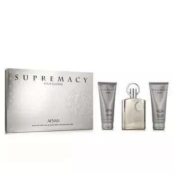 Мужской парфюмерный набор Afnan из 3 предметов Supremacy Silver