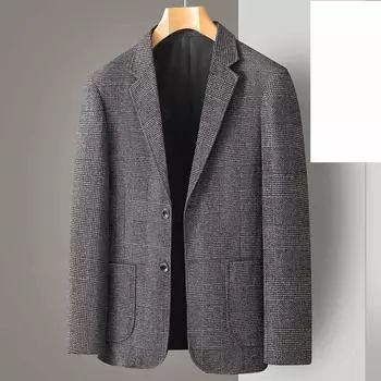Мужской пиджак, мода, средний возраст, деловой, повседневный, профессиональный, повседневный, свободный, британский стиль, суб-тренд, четыре сезона XL