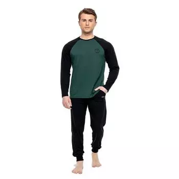 Мужской пижамный комплект из хлопка с нулевым воротником Mod Collection