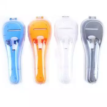 Мужской пластиковый чехол для бритвы, держатель для бритвы, коробка для хранения в путешествиях серый