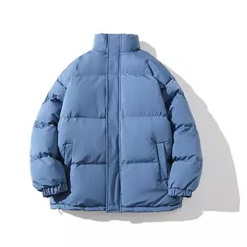 Мужской плюшевый толстый хлопковый свитер с однотонным воротником, кардиган, пальто L