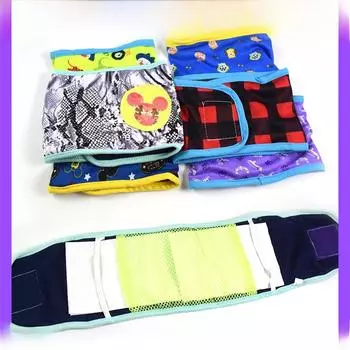 Мужской пояс для подгузников для собак: Дышащие хлопковые шорты для маленьких собак No. 10