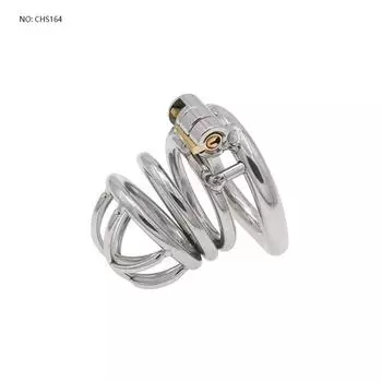 Мужской пояс верности из нержавеющей стали с замком - Игрушка для взрослых