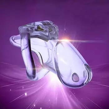 Мужской пояс верности из смолы, пояс верности Keuschheitsgurtel Saint Trainer V3, клетка верности с 4 кольцами для пениса, секс-игрушка, прозрачный пояс Maxi HT-V3, мужской