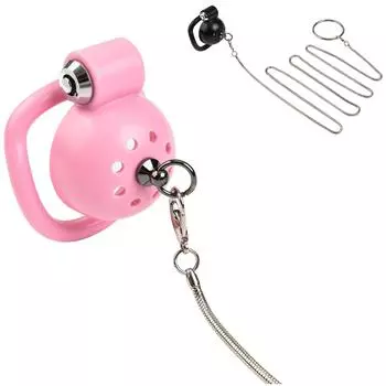 Мужской пояс верности с замком для птичьей клетки и тяговым тросом, кольцо SM, связывание собак, обучение, альтернативные секс-игрушки для взрослых Pink+Hand holding rope