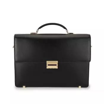 Мужской портфель из натуральной кожи с кодовым замком - Офисная сумка в ретро европейском и американском стиле 14-inch