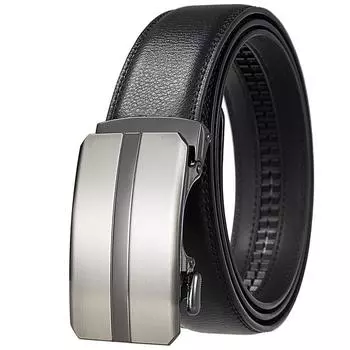 Мужской, повседневный абразивный ремень, ремень с автоматической пряжкой Ly36-2 2051-1 110cm-130cm