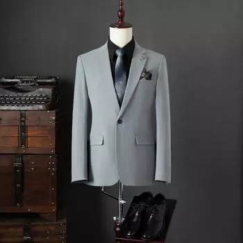 Мужской повседневный деловой костюм, маленький костюм, корейская версия, тонкий молодежный пиджак M