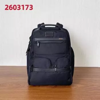 Мужской повседневный деловой рюкзак для ноутбука из баллистического нейлона чёрный