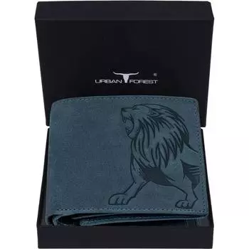 Мужской повседневный, формальный, модный кошелек из натуральной кожи с RFID-меткой - стандартный размер (6 слотов для карт)