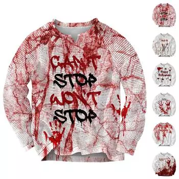 Мужской повседневный и модный длинный рукав с небольшим V-образным вырезом топ-пуловер M киноварь