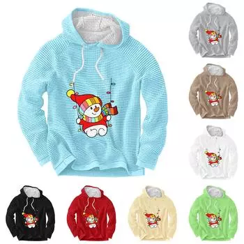 Мужской повседневный и модный свитер с длинными рукавами и капюшоном XXXXL красный