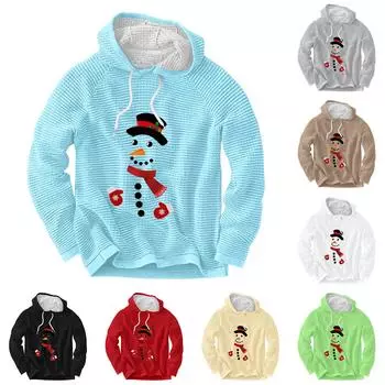 Мужской повседневный и модный свитер с длинными рукавами и капюшоном M верблюд