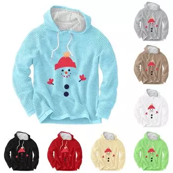 Мужской повседневный и модный свитер с длинными рукавами и капюшоном XL