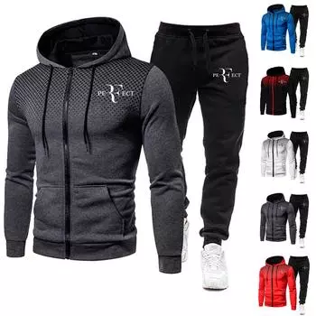 Мужской повседневный кардиган с длинными рукавами и капюшоном, молодежный мужской комплект L чёрный