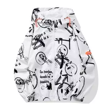 Мужской повседневный кардиган с капюшоном и ветровкой с длинными рукавами, верхняя одежда M