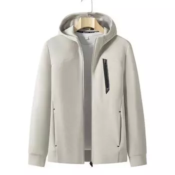 Мужской повседневный кардиган с капюшоном, теплый, удобный, дышащий и ветрозащитный L