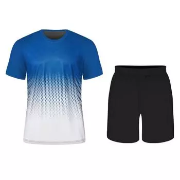 Мужской повседневный комплект футболок с градиентным принтом, модная уличная одежда, большая свободная футболка, дышащие мягкие шорты с короткими рукавами, летняя новинка 2XL