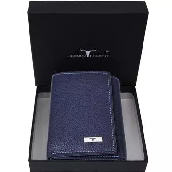 Мужской повседневный кошелек из натуральной кожи с RFID-меткой - мини (6 слотов для карт)