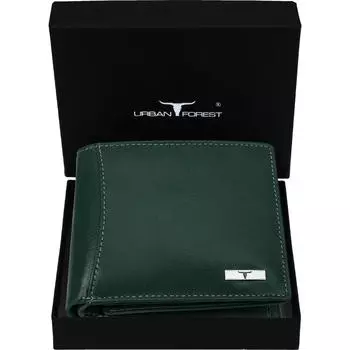 Мужской повседневный кошелек из натуральной кожи с RFID-меткой - стандартный размер (6 слотов для карт)