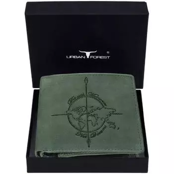 Мужской повседневный кошелек из натуральной кожи с RFID-меткой - стандартный размер (6 слотов для карт) Мужской кошелек