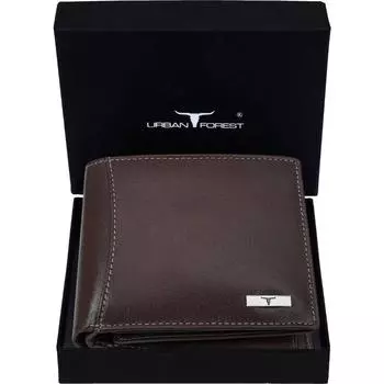 Мужской повседневный кошелек из натуральной кожи с RFID-меткой - стандартный размер (6 слотов для карт)