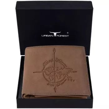 Мужской повседневный кошелек из натуральной кожи с RFID-меткой - стандартный размер (6 слотов для карт) Мужской кошелек