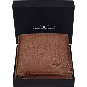 Мужской повседневный, модный, официальный, дорожный кошелек из натуральной кожи с RFID-меткой (5 слотов для карт)
