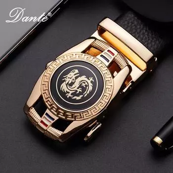 Мужской повседневный ремень из натуральной кожи All-Match 120 cm