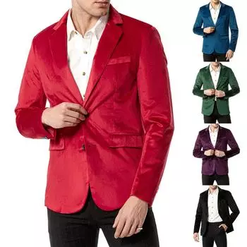 Мужской приталенный пиджак из льняной смеси с карманами, однотонная куртка с длинными рукавами и верхняя одежда L чёрный