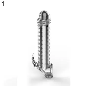 Мужской прозрачный пенис, удлинение рукава, усилитель обхвата, секс-игрушка для задержки эякуляции 1#