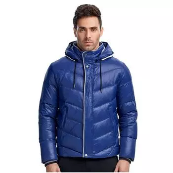 Мужской пуховик MALIDINU, зимнее пуховое пальто, 70% утепленная зимняя куртка с капюшоном на белом утином пуху S красный