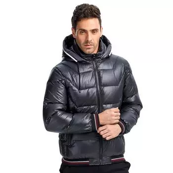 Мужской пуховик MALIDINU, зимнее толстое пуховое пальто, парка, куртка из 70% белого утиного пуха, водонепроницаемая с капюшоном 2XL фиолетовый