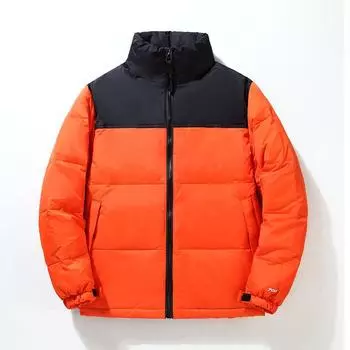 Мужской пуховик с воротником-стойкой, толстый теплый свободный пуховик больших размеров, зимний пуховик для пар M