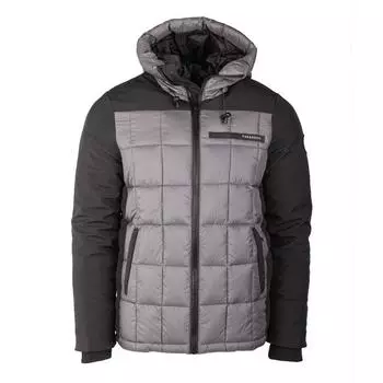 Пуховик Tisdel с капюшоном и карманами Мужское PARAGOOSE XXXL серый