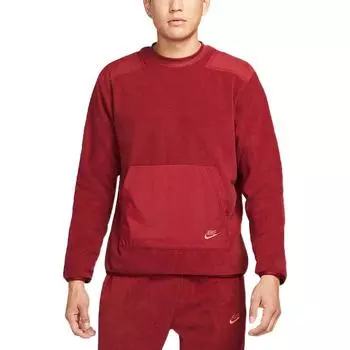 Мужской пуловер на флисовой подкладке с логотипом Nike, красный DD4855-677 XXL