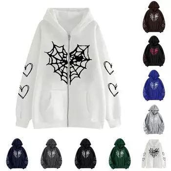 Мужской пуловер на молнии с длинными рукавами и капюшоном, топы, блузка XL белый