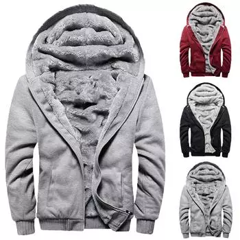 Мужской пуловер на молнии с длинными рукавами и капюшоном, топы, блузка L чёрный