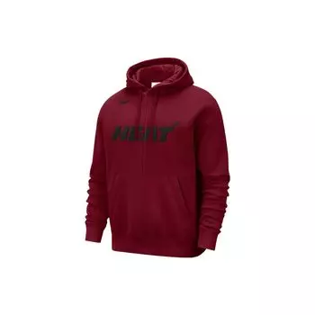 Мужской пуловер с капюшоном и принтом логотипа Nike Miami Heat Courtside, красный DR9328-608 XXL