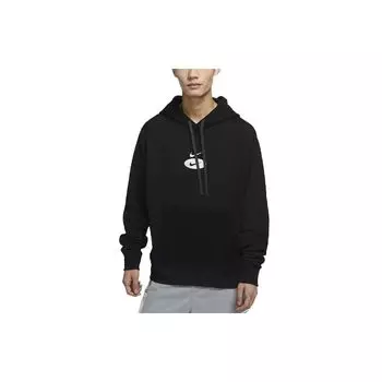 Мужской пуловер с капюшоном и вышитым логотипом Nike, черный DM5463-070 S