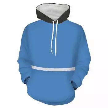 Мужской пуловер с капюшоном, модный свободный повседневный свитшот с принтом в виде аниме, модная толстовка S