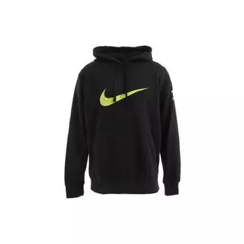 Мужской пуловер с капюшоном на флисовой подкладке с логотипом Nike, черный DC4046-010 L