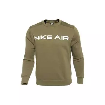 Мужской пуловер с круглым вырезом и логотипом Nike Air, оливковый DA0220-222 XXL