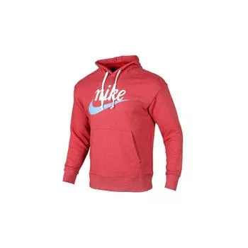 Мужской пуловер с принтом логотипа Nike Heritage Alphabet, с длинным рукавом, спортивный красный BV2934-657 M