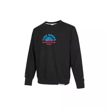 Мужской пуловер свободного кроя с капюшоном и принтом Nike Standard Issue, черный DJ3025-010 M