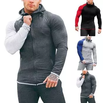 Мужской пуловер в полоску с пуговицами и длинными рукавами, толстовка с капюшоном, топы, блузка L чёрный