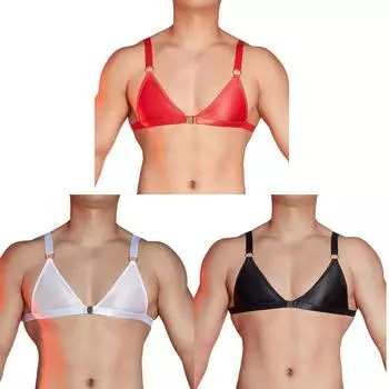 Мужской японский бикини-бюстгальтер с застежкой-кольцом, эластичное нижнее белье для переодевания One Size