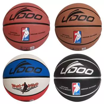 Мужской размер 7, резиновый баскетбольный мяч для соревнований в помещении и на открытом воздухе, спортивный тренировочный мяч чёрный