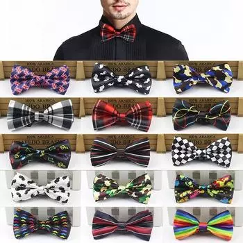 Мужской регулируемый галстук-бабочка, атласный вечерний галстук-бабочка, свадебные деловые красочные галстуки